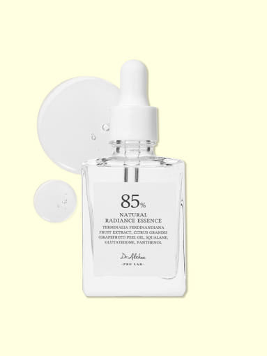 ProtoClinical k-beauty pale beige beauty graphic with soft yellow shading on a light background.