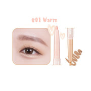 ProtoClinical k-beauty colorgram All In One Aegyo-Sal Maker 0.35g single slim undereye maker package centered upright in warm beige on a pale cream background