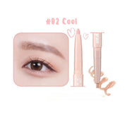 ProtoClinical k-beauty colorgram All In One Aegyo-Sal Maker 0.35g single slim undereye maker package centered upright in cool beige on a soft pink background