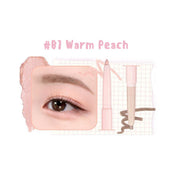 ProtoClinical k-beauty colorgram All In One Aegyo-Sal Maker 0.35g single slim undereye maker package centered upright in warm peach on a pale peach background