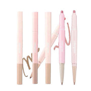 ProtoClinical k-beauty colorgram All In One Over-Lip Maker 0.7g multiple pink dual-ended lip pencils standing upright with mauve and beige tips on a white background