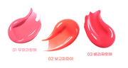 ProtoClinical k-beauty colorgram Fruity Glass Stick 1.8g shade graphic with soft mint, peach, and pink color blocks in a wide horizontal layout