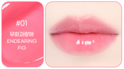 ProtoClinical k-beauty colorgram Fruity Glass Stick 1.8g rosy pink shade graphic with a warm tan upper band and wide horizontal color-block layout