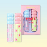 ProtoClinical k-beauty skincare product packaging with a purple center on a light cream background.