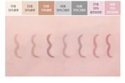 ProtoClinical k-beauty colorgram Shade Re-Forming Brush Liner 0.5g shown in a soft peach product graphic on a pink background.