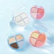 ProtoClinical k-beauty colorgram Tintin Dory Eyeshadow Palette 4g single square eyeshadow palette compact centered on a pale blue and white background