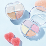 colorgram Tintin Dory Highlighter Palette 4.2g by ProtoClinical displayed in highlighter palette packaging on a clean white background for a k-beauty makeup routine.