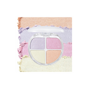 ProtoClinical k-beauty colorgram Tintin Dory Highlighter Palette 4.2g single rectangular palette with pink and taupe tones centered on a white background with pale aqua accents.