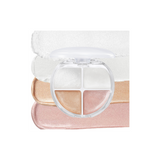 ProtoClinical k-beauty colorgram Tintin Dory Highlighter Palette 4.2g single compact palette with peach and taupe blocks centered on a white background.