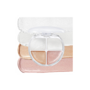 ProtoClinical k-beauty colorgram Tintin Dory Highlighter Palette 4.2g single compact palette with peach and taupe blocks centered on a white background.