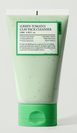 ProtoClinical k-beauty FULLY GREEN TOMATO CLAY PACK CLEANSER 120ml product packaging shown on a white background with visible printed front label details