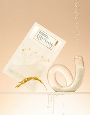ProtoClinical k-beauty FULLY RICE-DOUGH MODELING MASK 50g*4ea single pale rectangular mask packet centered on a plain light background