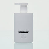 SENNOK Body Lotion After Bath 300ml by ProtoClinical shown as a soft gray body lotion bottle silhouette on a pale blue background for a k-beauty body care product.
