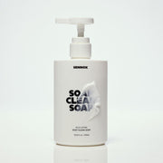 ProtoClinical k-beauty SENNOK Body Lotion Soap Clean Soap 300ml pale vertical body lotion bottle silhouette on a soft white background