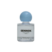 ProtoClinical k-beauty SENNOK Glossy Everyday Hair Oil 60ml single amber hair oil bottle centered on a light background