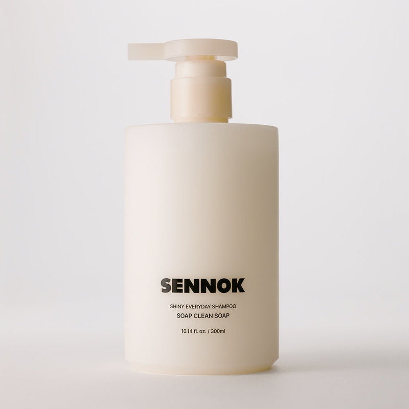 SENNOK Shiny Everyday Shampoo Soap Clean Soap 300ml by ProtoClinical shown in product packaging on a light background for a k-beauty hair care routine.