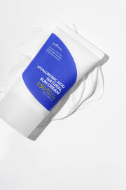 ProtoClinical k-beauty Isntree Hyaluronic Acid Natural Suncream SPF50+PA++++ 50ml single upright suncream tube in a narrow studio crop on a white background