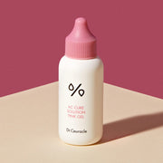 ProtoClinical k-beauty Dr.Ceuracle AC Care Solution Pink Gel 50ml single centered pale pink gel package on a deep pink and beige background.
