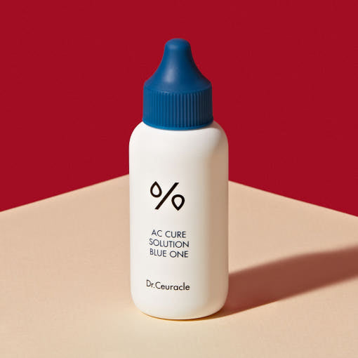 ProtoClinical k-beauty Dr.Ceuracle AC Cure Solution Blue One 50ml single bottle packaging on a clean white background