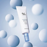 ProtoClinical k-beauty pale blue beauty graphic with soft vertical white bands on a light background.
