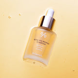 ProtoClinical k-beauty Dr.Ceuracle Royal Vita Propolis 33 Ampoule 30ml single centered amber ampoule bottle on a warm yellow background with a pale cream upper band