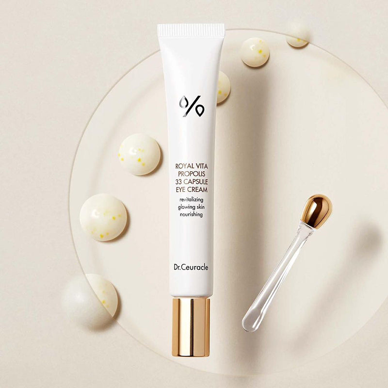 ProtoClinical k-beauty beige beauty graphic with two soft dark vertical bands on a light background.
