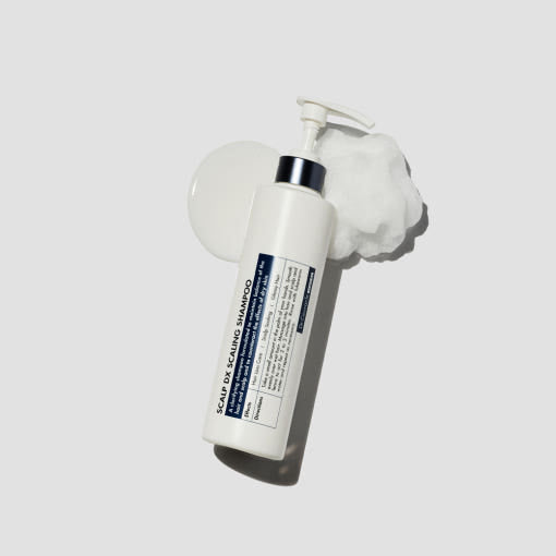 ProtoClinical k-beauty abstract cream and gray skincare graphic with a soft vertical center band on a light background.