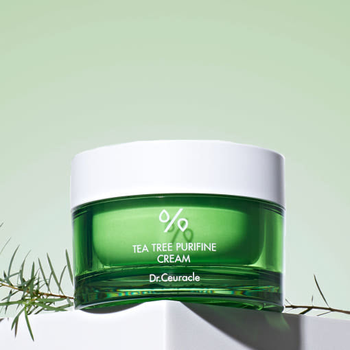 ProtoClinical k-beauty soft green beauty graphic with a dark olive lower band on a light background.