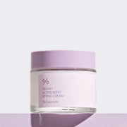 ProtoClinical k-beauty abstract lavender and peach skincare graphic with a soft diagonal color fade.