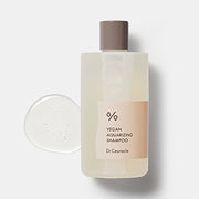 ProtoClinical k-beauty abstract pale lavender, cream, and gray skincare graphic with a soft vertical center band on a light background.