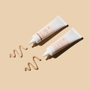 ProtoClinical k-beauty Dr.Ceuracle Vegan Kombucha Tea BB SPF30 PA++ 30m pale beige beauty graphic with a soft dark centered circle on a light background.