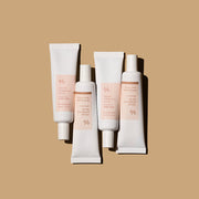 ProtoClinical k-beauty Dr.Ceuracle Vegan Kombucha Tea BB SPF30 PA++ 30m warm tan beauty graphic with a pale centered panel and soft gray side shading.
