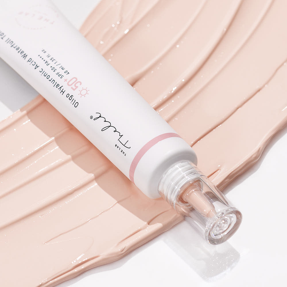 [THE LAB by BLANC DOUX] Oligo Hyaluronic Acid Waterfull Tone-up Cream SPF50+ PA++++ 40ml by ProtoClinical shown in product packaging for a k-beauty skincare routine.