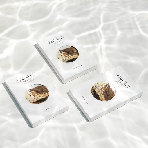 SKIN1004: Madagascar Centella Watergel Sheet Ampoule Mask 25ml* (5Units) by ProtoClinical shown in front-facing sheet mask packaging on a clean white background, highlighting the packet design for a k-beauty skincare routine.