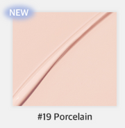 ProtoClinical k-beauty BBIA Eau Stay Concealer 8.5g peach-beige concealer swatch centered on a soft coral background