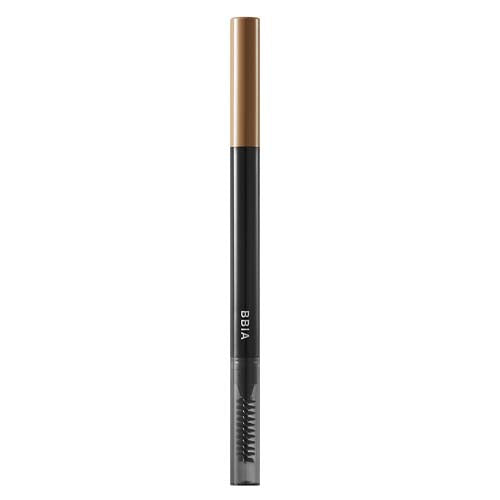 ProtoClinical k-beauty BBIA Last Auto Eyebrow Pencil 0.25g 05 Walnut Brown shade swatch with a single walnut brown brow stroke on a light background