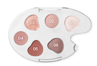 BBIA Last Eye Palette 5g by ProtoClinical presented in a color story graphic with palette shades and packaging, highlighting the k-beauty eyeshadow presentation.