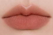 ProtoClinical k-beauty BBIA Last Powder Lipstick 3.5g warm coral lipstick swatch centered on a pale cream background