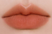 ProtoClinical k-beauty BBIA Last Powder Lipstick 3.5g orange-coral lipstick swatch centered on a pale cream background