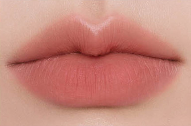 ProtoClinical k-beauty BBIA Last Powder Lipstick 3.5g lipstick swatch centered on a pale cream background