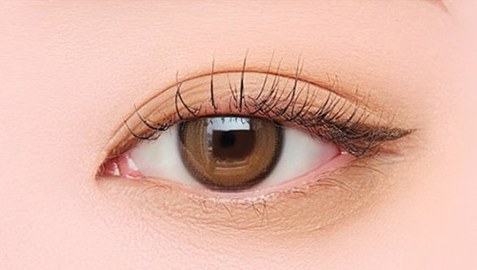 ProtoClinical k-beauty BBIA Ready To Wear Eye Shadow 3g rectangular brown eye shadow swatch centered on a soft pink background