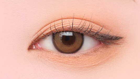 ProtoClinical k-beauty BBIA Ready To Wear Eye Shadow 3g rosy brown eye shadow swatch centered on a soft pink background