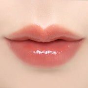ProtoClinical k-beauty BBIA Ready To Wear Water Lipstick 3g orange-red lipstick swatch stretched horizontally on a pale peach background