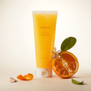 AROMATICA Glow Vita Oil-in-Gel Cleanser Orange & Neroli 150ml by ProtoClinical shown in a polished product layout featuring the cleanser bottle and label details for a k-beauty skincare routine.