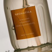 AROMATICA Vitalizing Rosemary Pore Cleansing Oil 200ml by ProtoClinical presented in a branded product detail layout with clear bottle packaging elements for a k-beauty skincare routine.