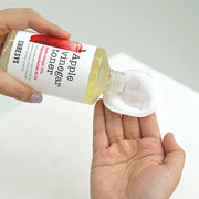 ProtoClinical k-beauty CURESYS Apple Vinegar Toner 300ml single upright toner bottle centered on a light background with warm beige and soft olive accents