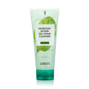 ProtoClinical k-beauty CURESYS Heartleaf Acpair Gel Foam Cleanser 150ml in a single upright mint-green tube on a plain white background