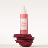 ProtoClinical k-beauty I'm from Beet Energy Ampoule 30ml single upright peach ampoule bottle centered on a light background with soft aqua side shading