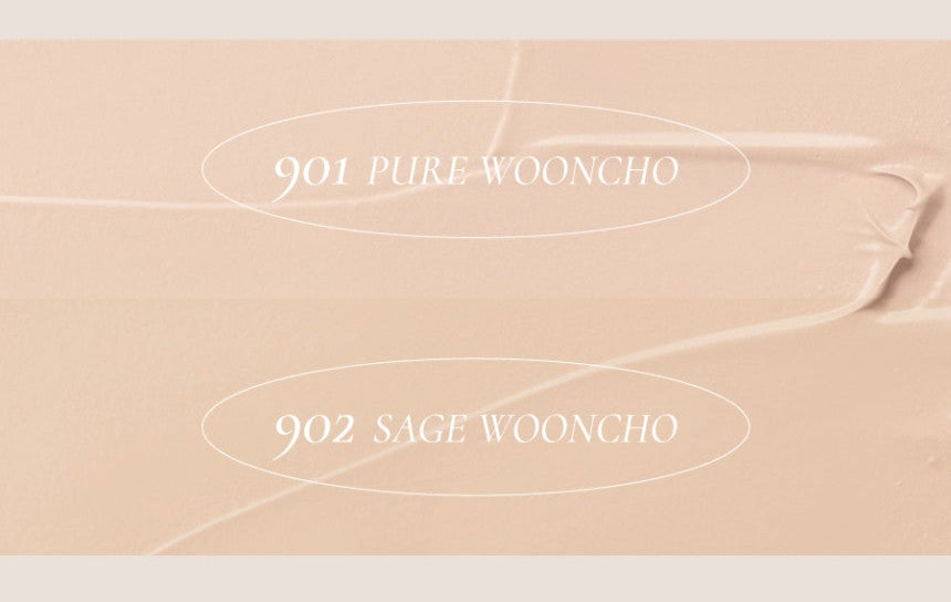 ProtoClinical k-beauty Dinto Blur-Finish Cushion 12g+12g(Refill) beauty graphic with a centered rounded compact form in a wide crop on a light background.