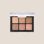 ProtoClinical k-beauty Dinto Blur-Finish Shadow 5.4g #701 Jane Austen open six-pan eyeshadow palette on a pale background with warm brown and rose-beige shades